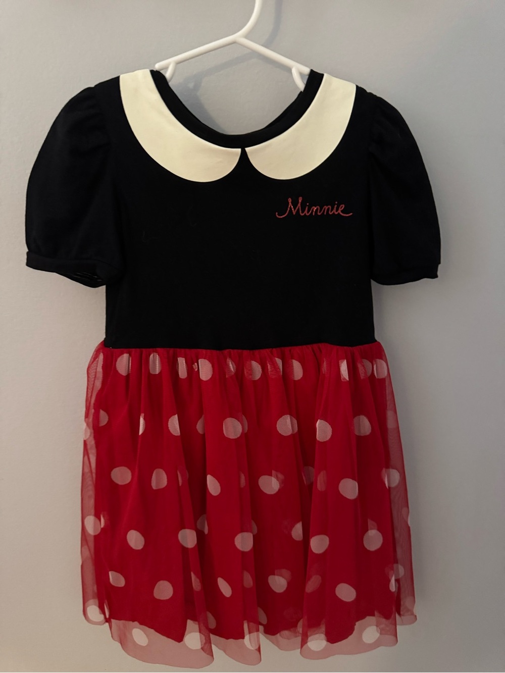 Gap Minnie Mouse Black & Red Polka Dot Dress - size 5T